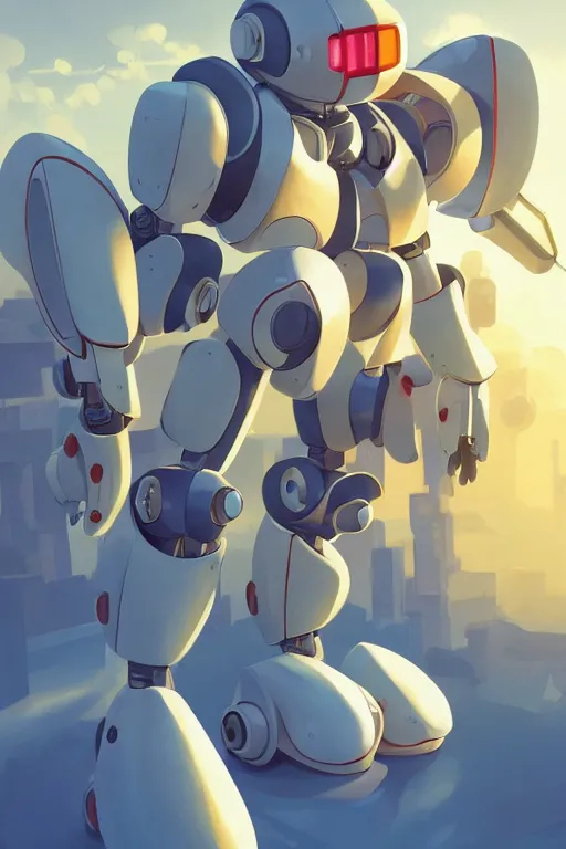 Image similar to metabots medabots medarotto medarot robot minimalist comics, behance hd by jesper ejsing, by rhads, makoto shinkai and lois van baarle, ilya kuvshinov, rossdraws global illumination ray tracing hdr radiating a glowing aura