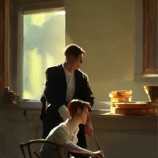 Image similar to spring light, painting by aramaki, shinji, craig mullins, j. c. leyendecker