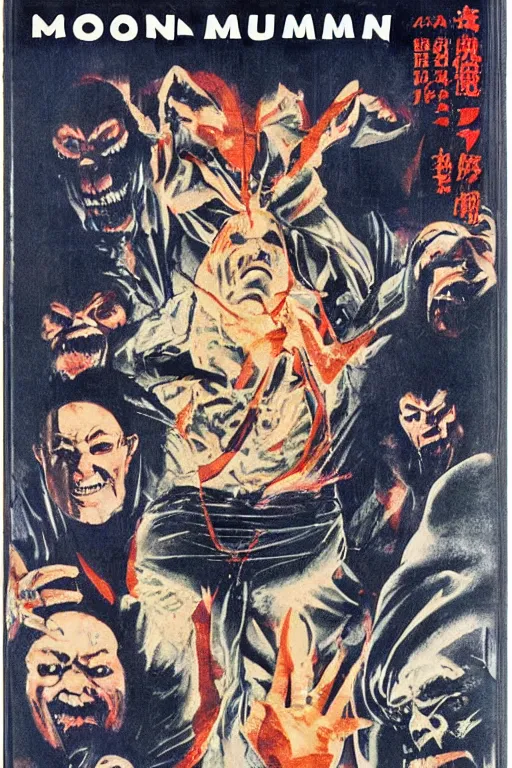Image similar to boogey man japanese vhs tape cover art