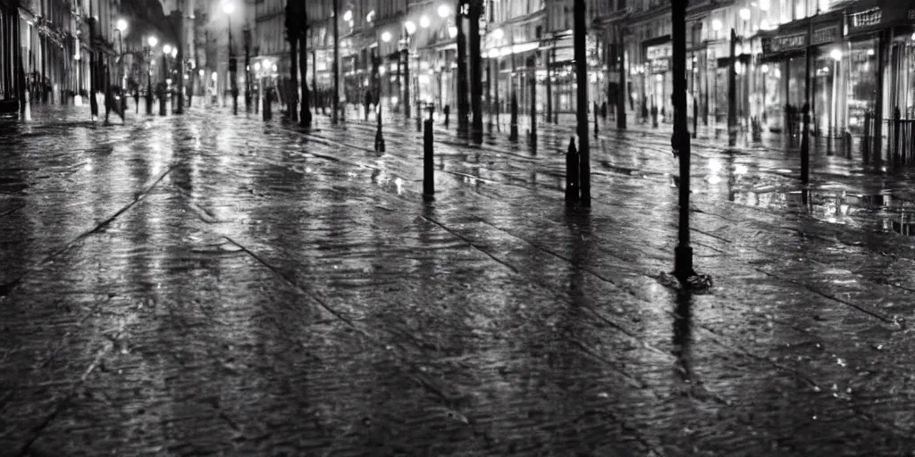 Image similar to photo rainy night in paris, reflections