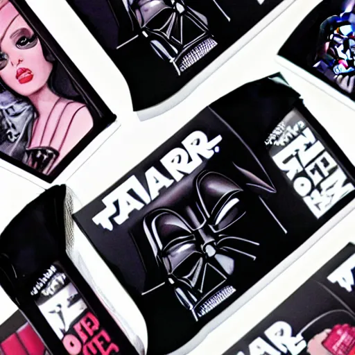 Image similar to Darth Vader Beauty Magazine