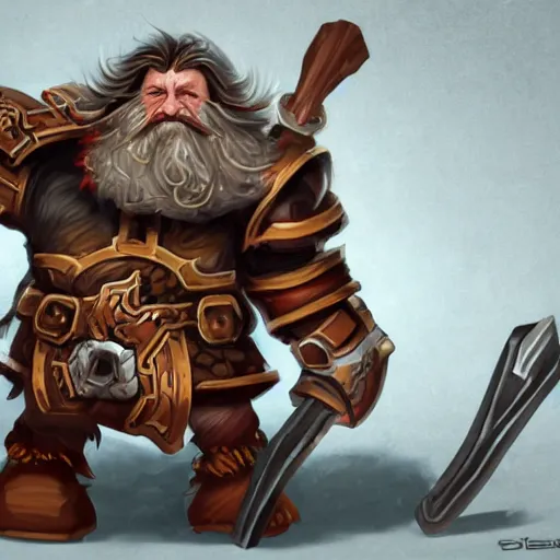 Image similar to high quality concept art of dwarf deathroller