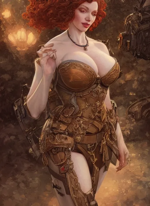 Image similar to Christina Hendricks as a ruggedly handsome heroine, tasteful, intricate, elegant, highly detailed, centered, digital painting, artstation, concept art, smooth, sharp focus, illustration, artgerm, donato giancola, Joseph Christian Leyendecker, WLOP