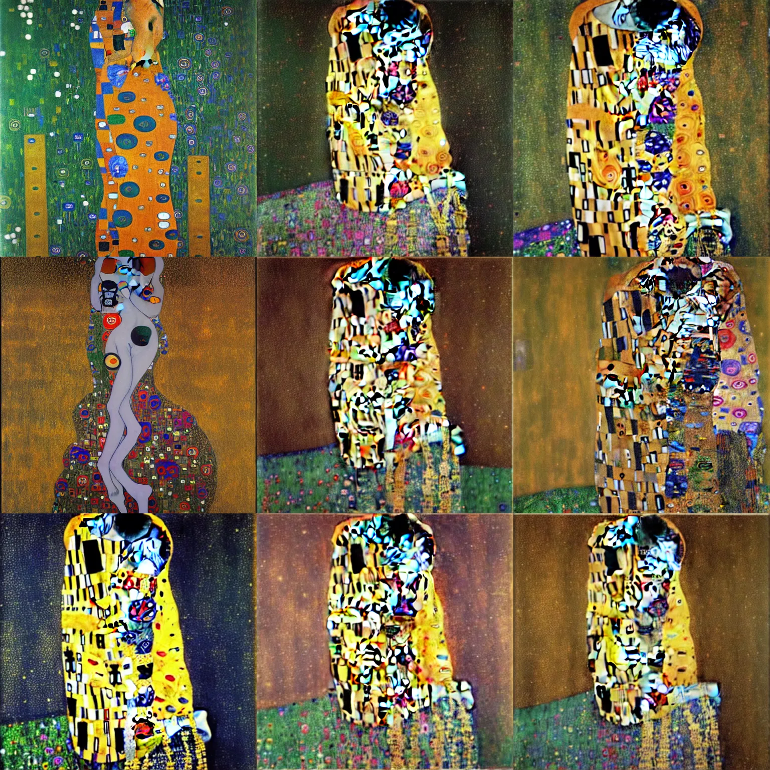 Prompt: artwork by Gustav Klimt