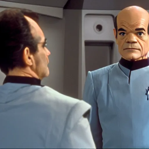 Image similar to The Doctor from Star Trek Voyager Played by Robert Picardo, in Sickbay