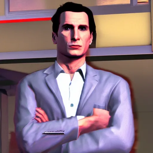 Image similar to patrick bateman in gtav