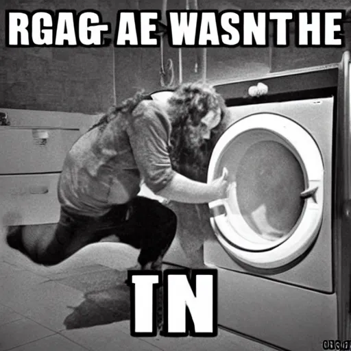 Image similar to rage against the washing machine