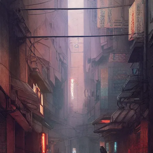 Image similar to portrait of masked byzantine blade runner 2 0 4 9 on the art deco streets of the neo tokyo during the cyber triumph, award - winning realistic sci - fi concept art by beksinski, bruegel, greg rutkowski, alphonse mucha, and yoshitaka amano