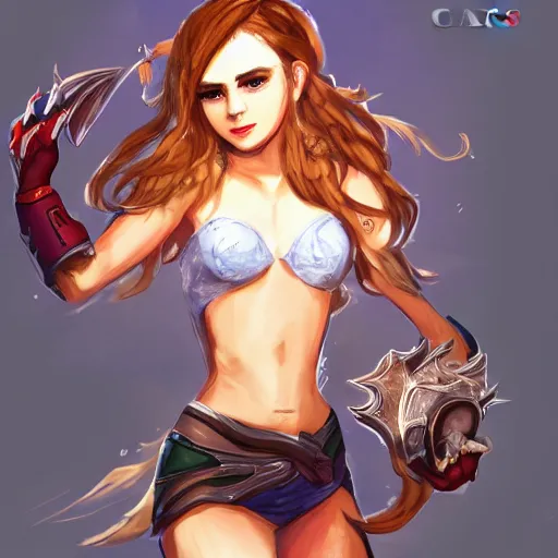 Prompt: Cara Delavigne as a League of Legends champion, trending on Art Station