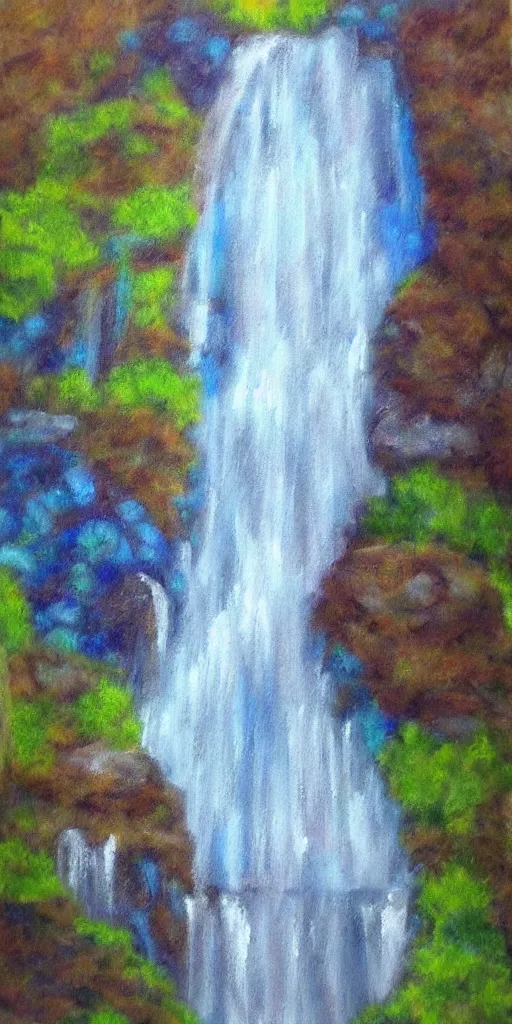 Image similar to waterfall by a truly great artist