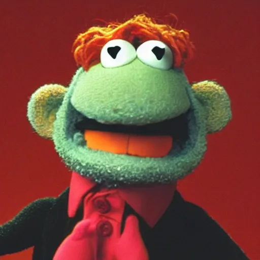 Image similar to the devil as a muppet