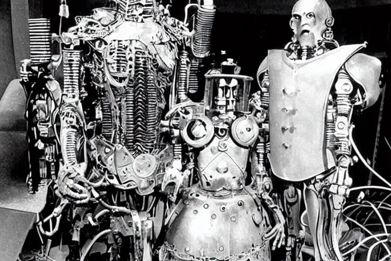 Image similar to Tik-Tok The Mechanical Man from Return to Oz, movie set photo