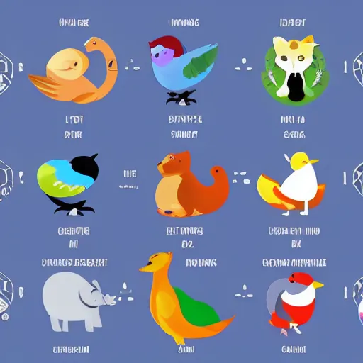 Image similar to web browser icon set with animals