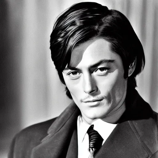 Image similar to a perfect portrait of Alain Delon