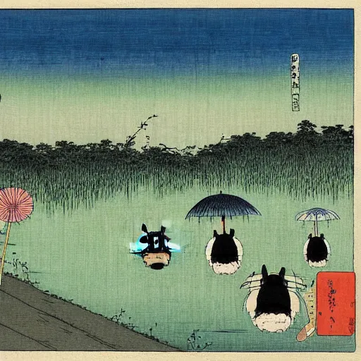 Image similar to my neighbor totoro by ando hiroshige