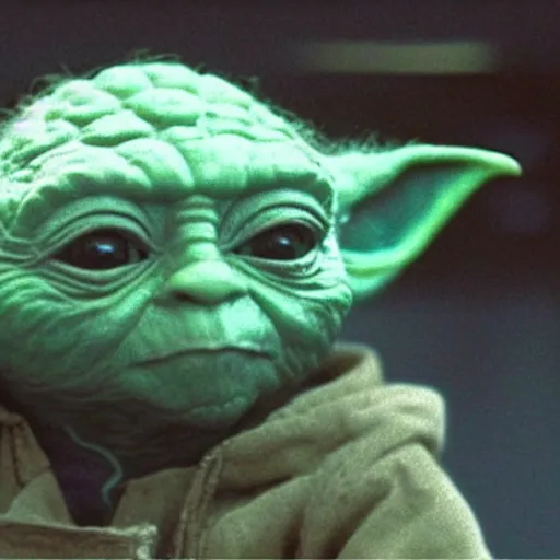 Image similar to cctv footage of yoda