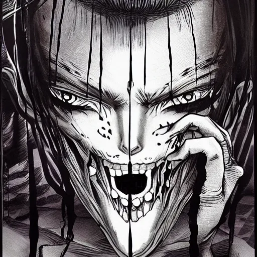 Image similar to midnight horror creepy eye staring at you through a barely open door, peeking at you in the dark nighttime, cracked open door barely ajar door, horrific dread monster barely visible to by yoji shinkawa apophasis junji ito shintaro kago 8 k