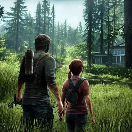 Image similar to a screen shot of the last of us part 2