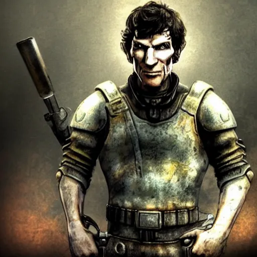 Prompt: Todd Howard in the style of fallout 3 game