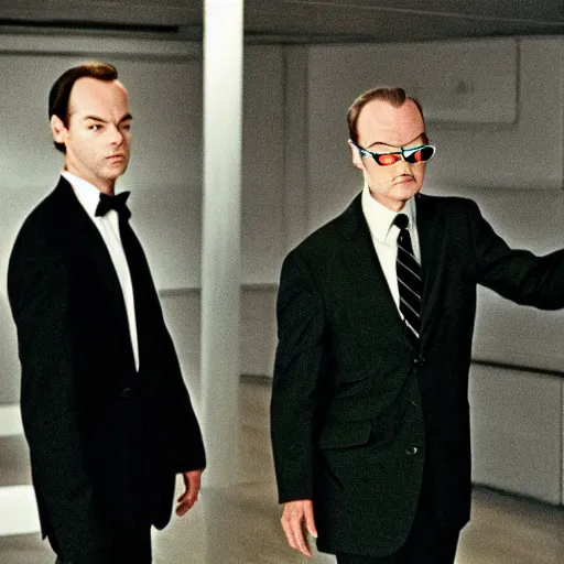 Prompt: bill murray as agent smith