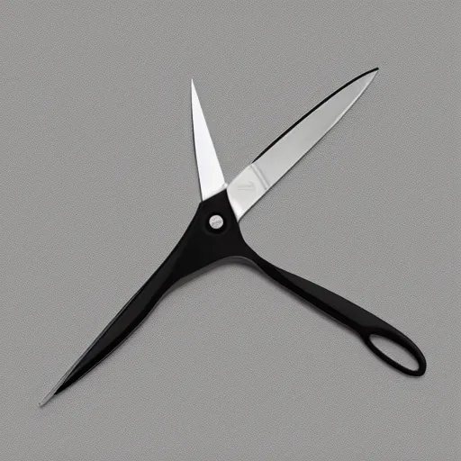 Prompt: “automated scissors by dieter rams, full product photo, keyshot render, white smooth industrial design, apple computer scissors”