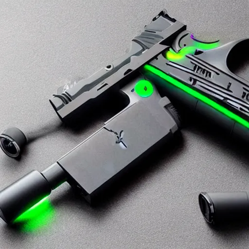 Image similar to razer rgb gun