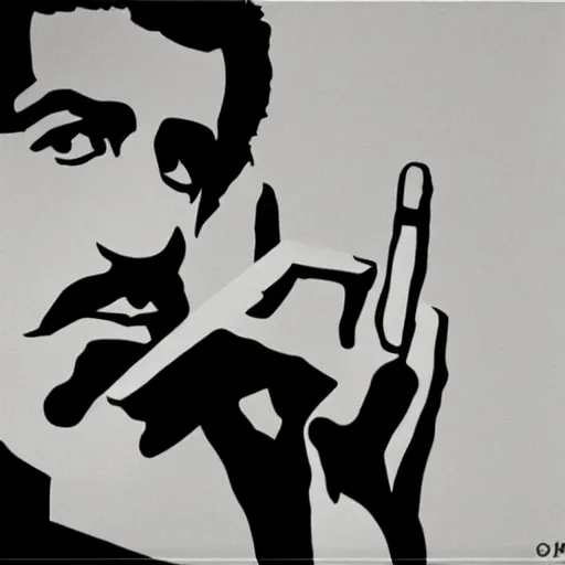 Image similar to minimalism frank zappa