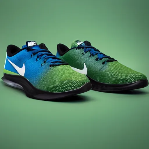 a neon green nike shoe, official product photo, Stable Diffusion