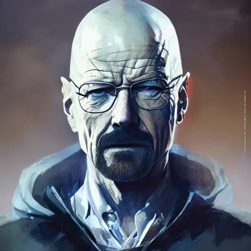 Prompt: walter white as a dmc 5 character by greg rutkowski