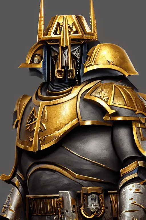 Image similar to armor portrait heros warhammer 4 0 k horus heresy fanart - the primarchs emperor by johannes helgeson animated with vfx concept artist & illustrator global illumination ray tracing hdr fanart arstation zbrush central hardmesh 8 k octane renderer comics stylized