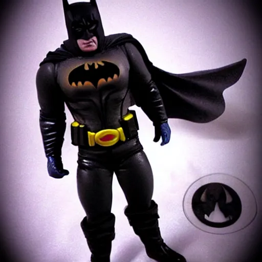 Prompt: glenn danzig as batman, action figure,