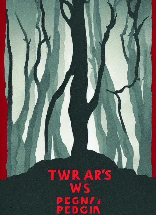 Prompt: twin peaks movie poster art by daniel danger