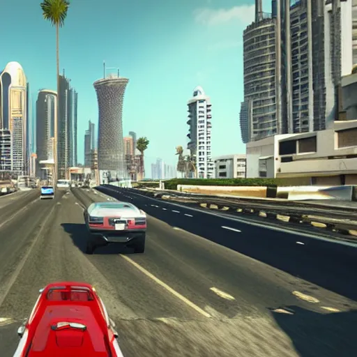 Prompt: gta : dubai, unreal engine