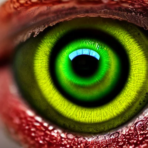 Image similar to macro photograph of an alien eye