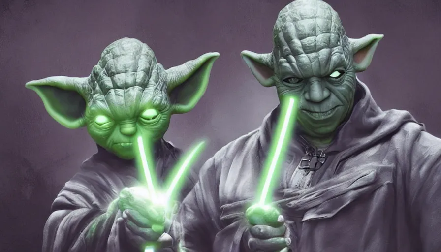 Prompt: Vin Diesel is Yoda, hyperdetailed, artstation, cgsociety, 8k