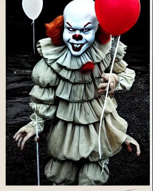 Prompt: it pennywise by bill skasgard visit italy