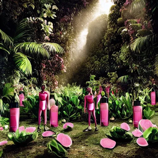 Image similar to fragrance advertising campaign by richard mosse