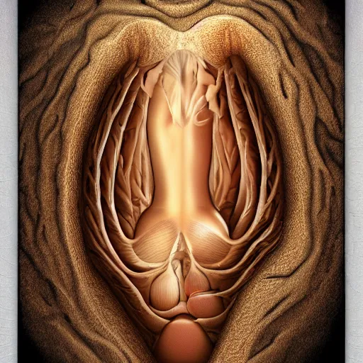 Prompt: Epic professional digital portrait of a vaginal cavity, masterpiece, best on art station, intricate