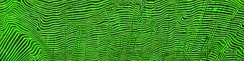 Image similar to glowing green lines, jagged edges, sharp lines, contrast, rocks, stylistic, glowing, straight lines