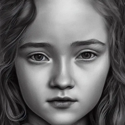 Image similar to portrait of a hybrid of julia garner and sadie sink, photo realistic, highly detailed, perfect face, art by artgerm