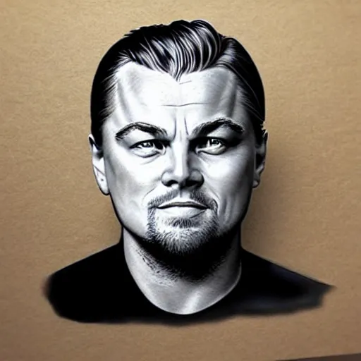 Image similar to “Leonardo DiCaprio, beautiful, highly detailed portrait, photorealistic, ultra detailed, 3d, cartoon, Up”