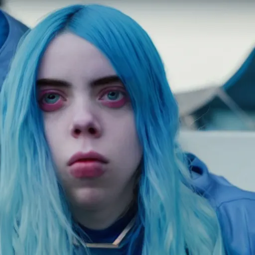 Image similar to billie eilish as a league of legends champion still shot from trailer