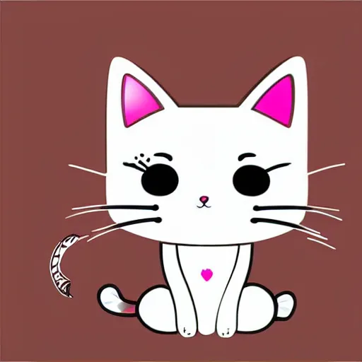 Prompt: Kawaii Cat, vector illustration, high resolution, best selling.