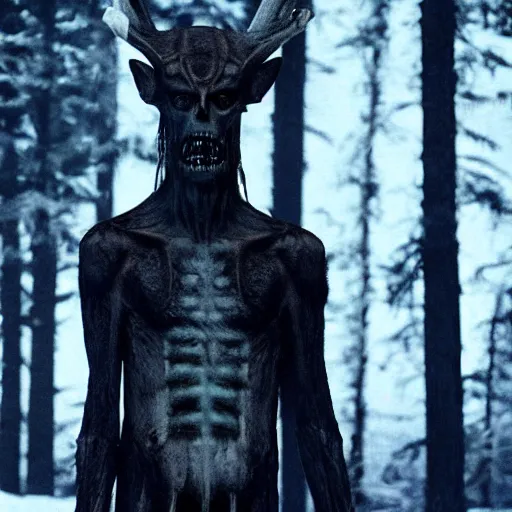 Prompt: a wendigo in the x - files