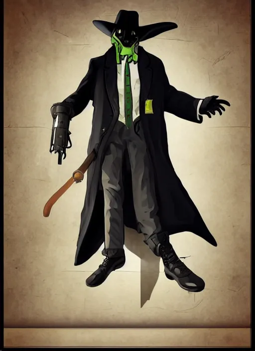 Prompt: gta 5 style boxart, cell shaded, beautiful plague doctor wearing full detailed clothing