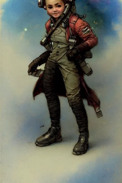 Image similar to ( ( ( ( ( 2 0 5 0 s retro future 1 0 year boy old super scientest in space pirate mechanics costume full portrait. muted colors. ) ) ) ) ) by jean - baptiste monge!!!!!!!!!!!!!!!!!!!!!!!!!!!!!!