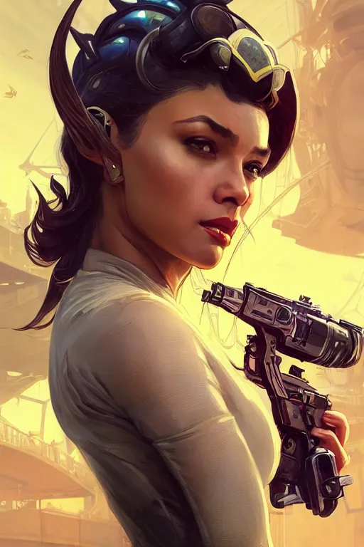 Image similar to gta 5 queen bee profile picture by greg rutkowski, dynamic pose, intricate, futuristic, fantasy, elegant, by stanley artgerm lau, greg rutkowski, thomas kindkade, alphonse mucha, loish, norman rockwell, fantasy lut, asymmetric, long hair, retro computer graphics, video game, fluid lines,