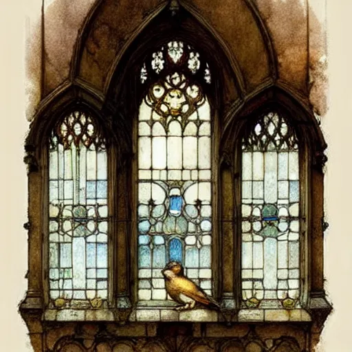 Prompt: ( ( ( ( ( ornate royal window. muted colors. ) ) ) ) ) by jean - baptiste monge!!!!!!!!!!!!!!!!!!!!!!!!!!!