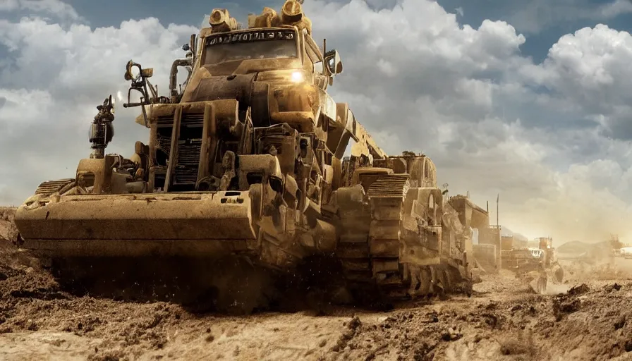 Prompt: big budget movie about the killdozer
