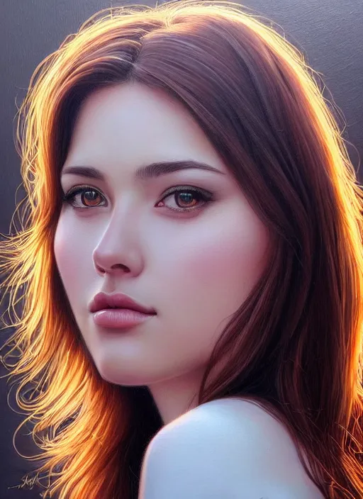 Image similar to photo of a gorgeous young woman in the style of stefan kostic, realistic, sharp focus, 8 k high definition, insanely detailed, intricate, elegant, art by stanley lau and artgerm